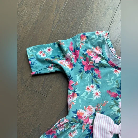 Ruffle Butts Twirl Dress Fancy Me Floral girls size 8 spring summer flowers bow - Picture 6 of 14